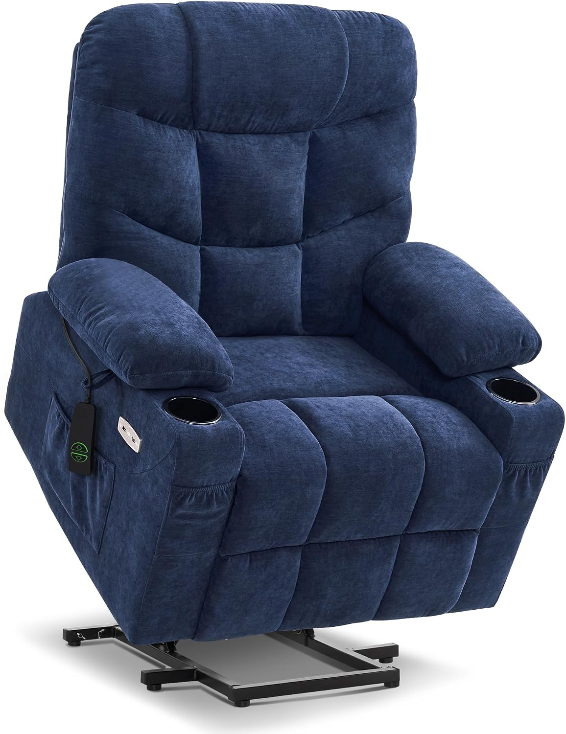 Power Lift Recliner Chair with 140° Recline, USB-C Charging & Cup Holders