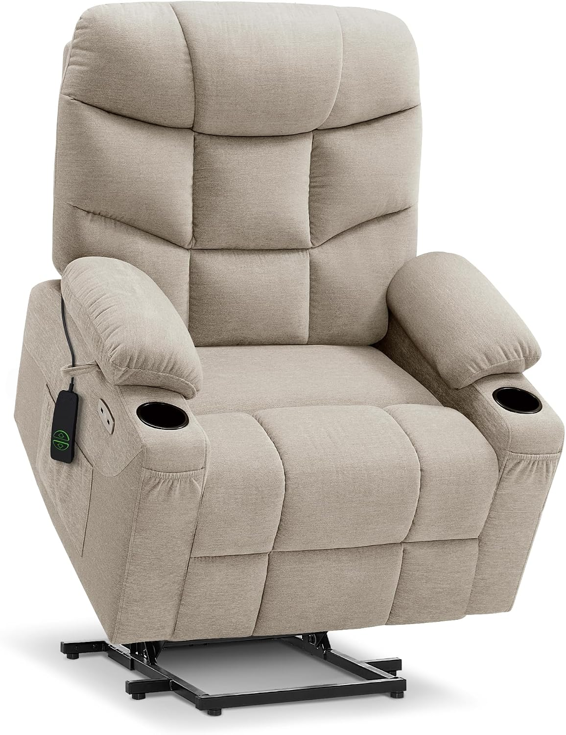 Power Lift Recliner Chair with 140° Recline, USB-C Charging & Cup Holders