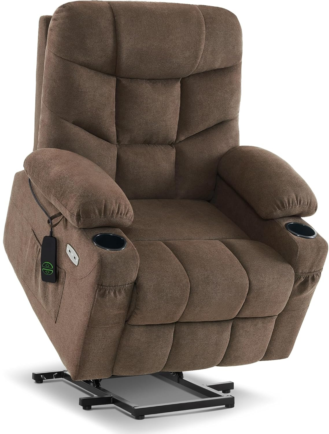 Power Lift Recliner Chair with 140° Recline, USB-C Charging & Cup Holders
