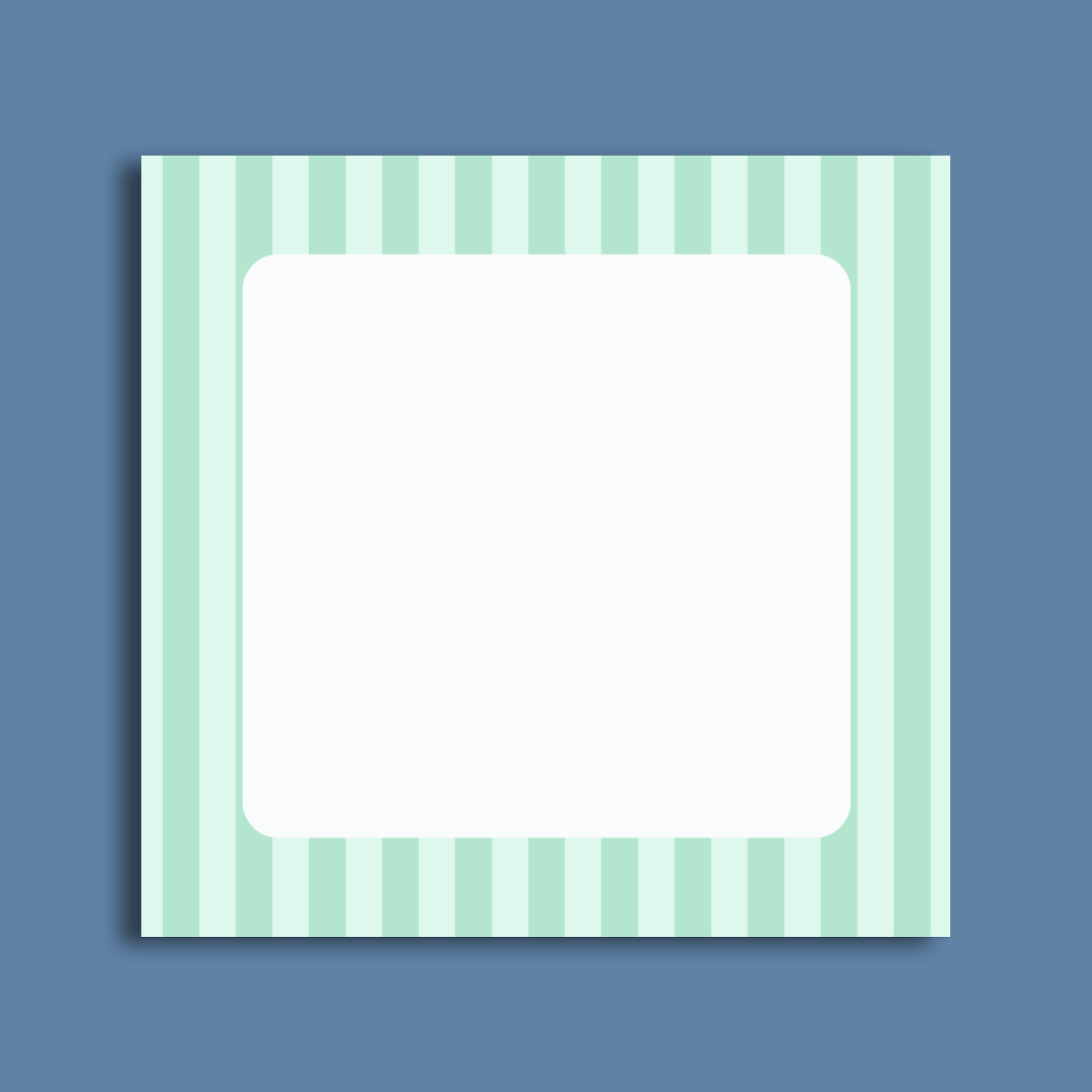Striped Sticky Note Pad Green by The Saltwater Press