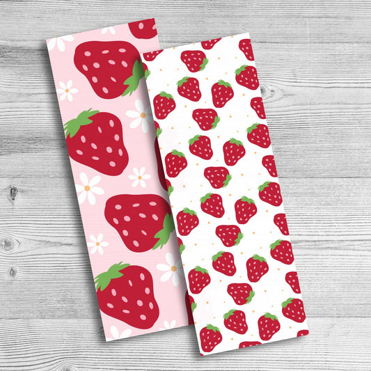 Strawberry Bookmark | Set of 2 by The Saltwater Press