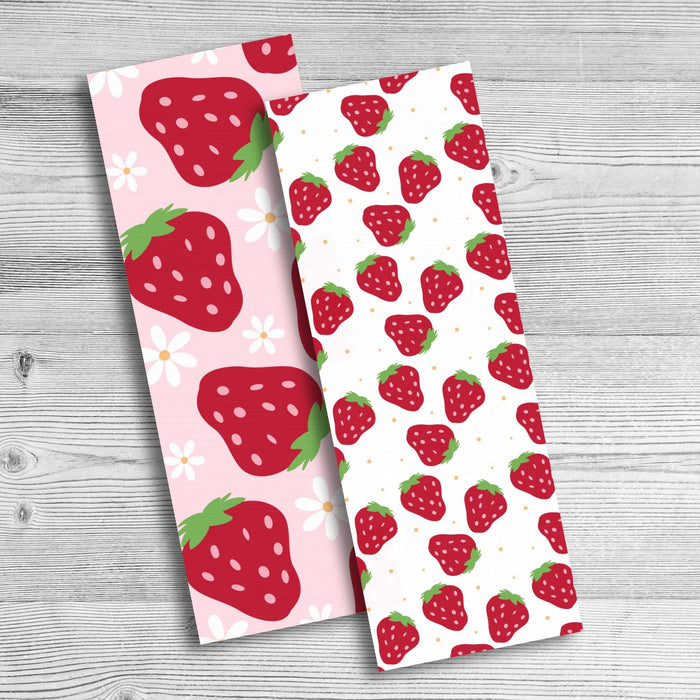 Strawberry Bookmark | Set of 2 by The Saltwater Press