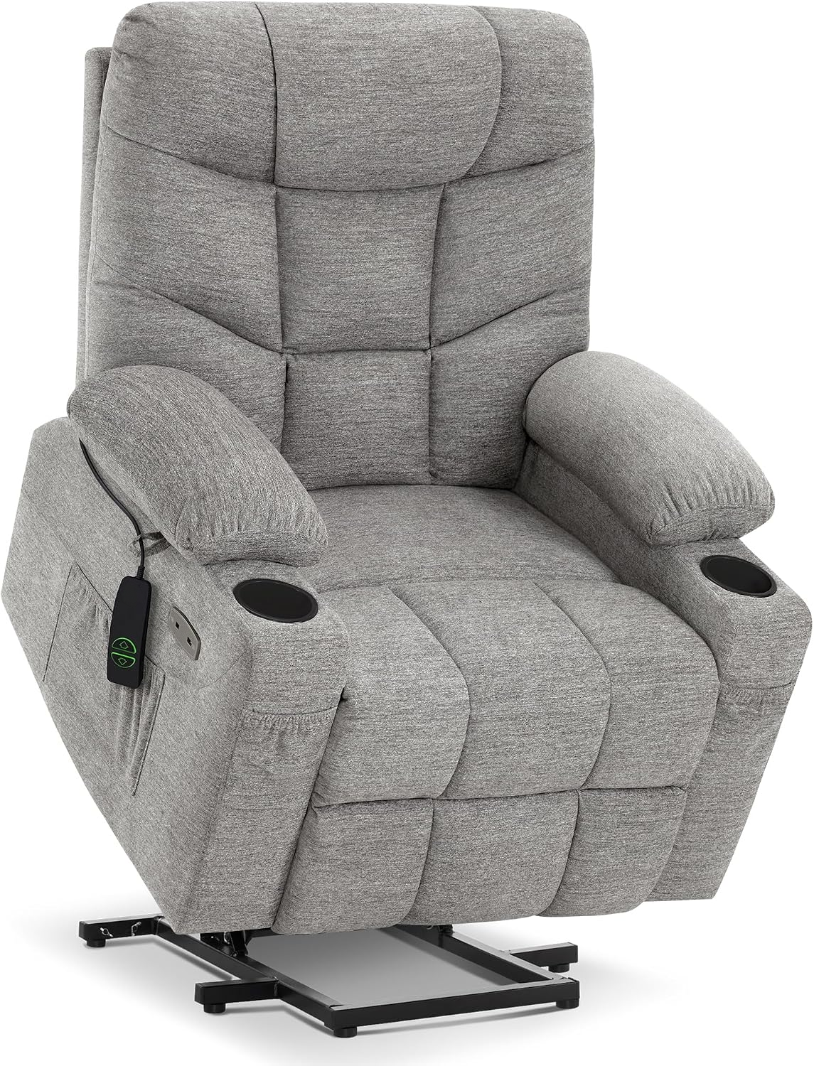 Power Lift Recliner Chair with 140° Recline, USB-C Charging & Cup Holders