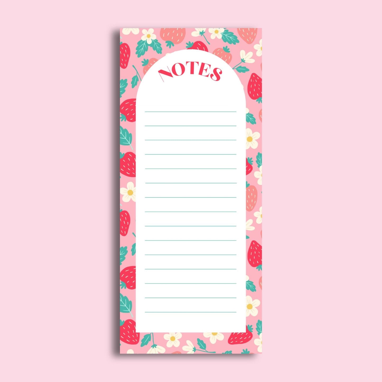 Strawberry Notepad by The Saltwater Press