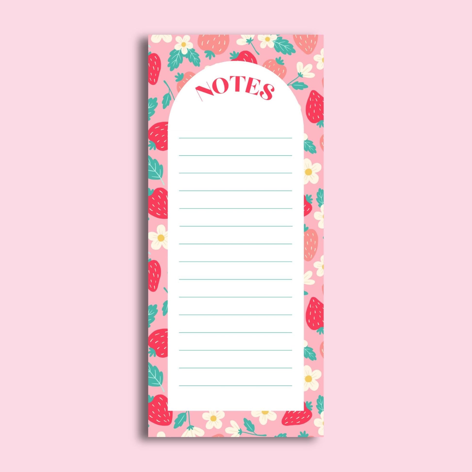 Strawberry Notepad by The Saltwater Press
