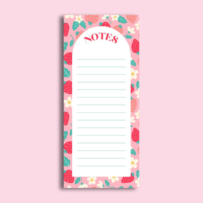 Strawberry Notepad by The Saltwater Press