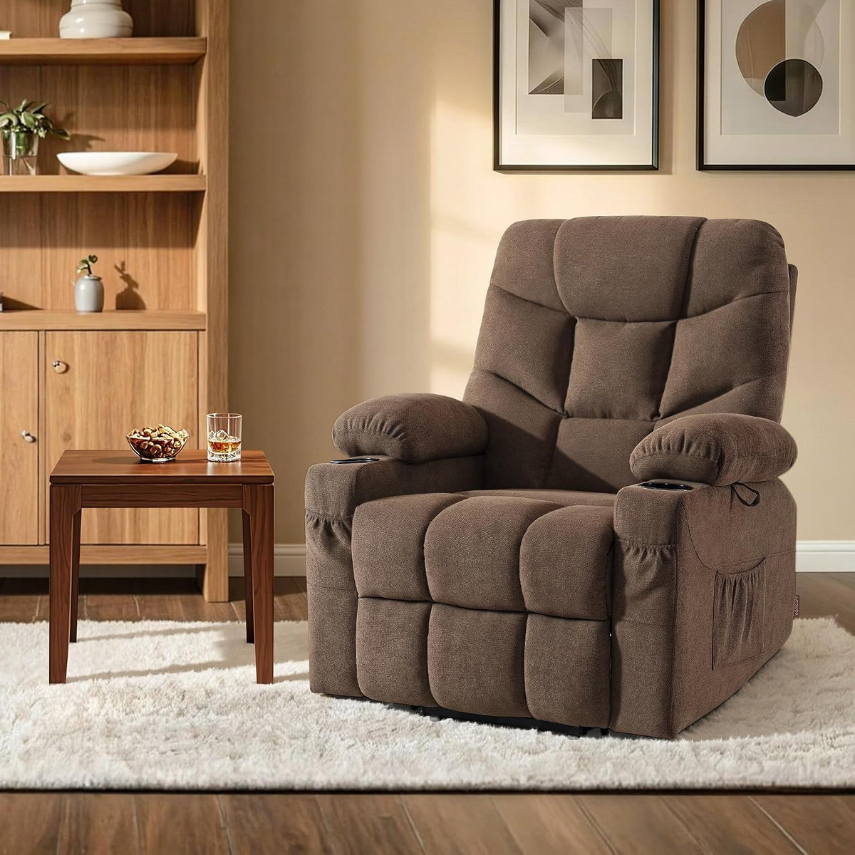 Power Lift Recliner Chair with 140° Recline, USB-C Charging & Cup Holders