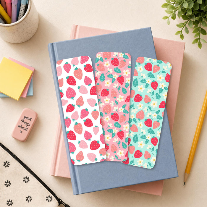 Strawberry Bookmark Set - Cute Reading Gift by The Saltwater Press
